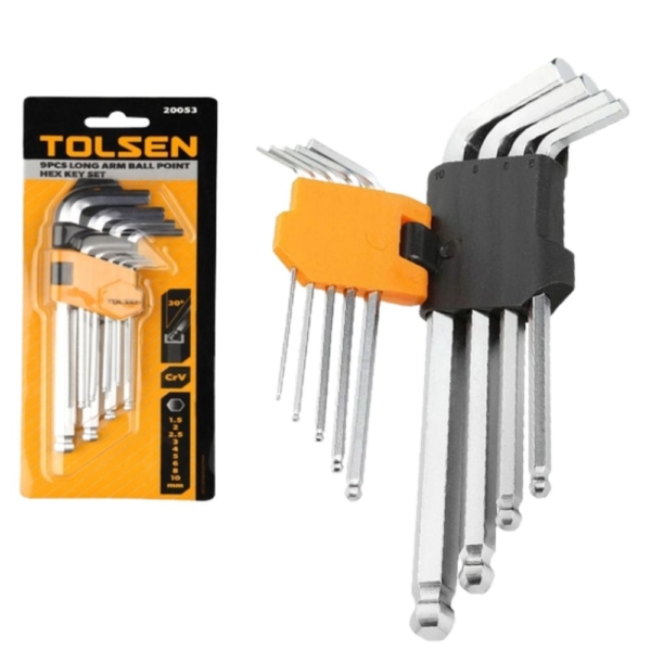 Lục giác bi bộ 9 cây ngắn Tolsen 20053