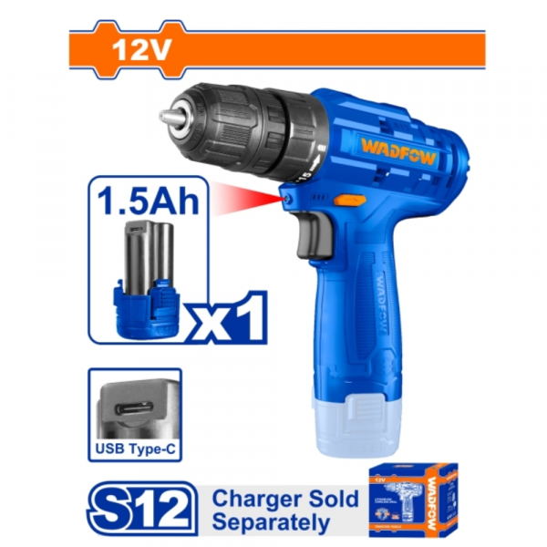 Máy khoan dùng pin Lithium-ion 12V Wadfow WCDS510