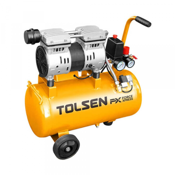 Máy nén khí chống ồn không dầu 24L 800W Tolsen 73135