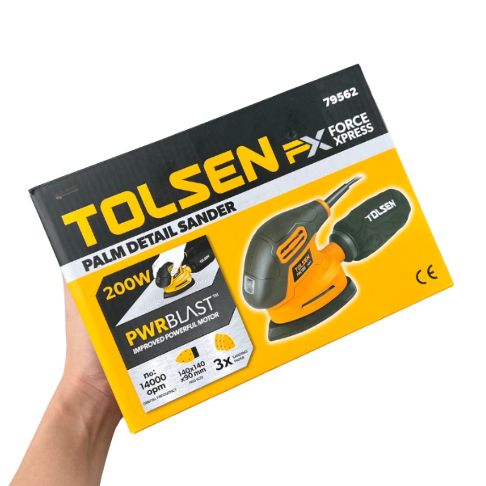 Bàn chà nhám tam giác 200W Tolsen 79562 3 79562-3