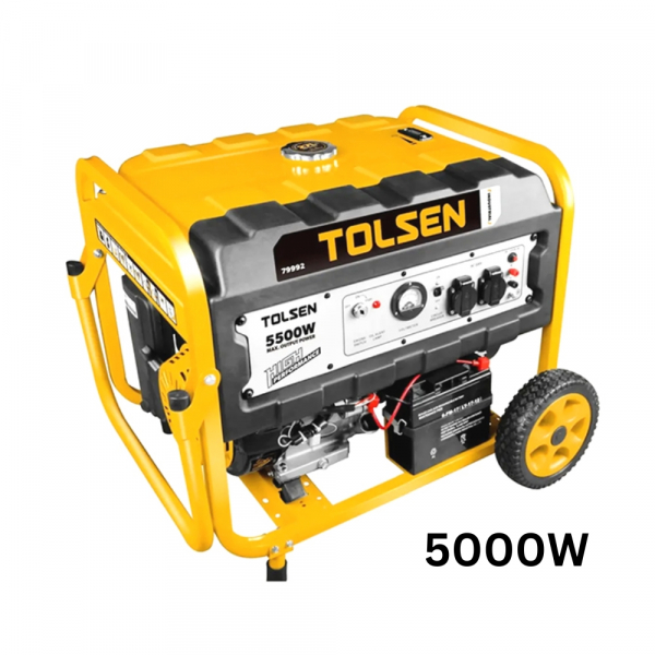 Máy phát điện chạy xăng 5000W Tolsen 79992