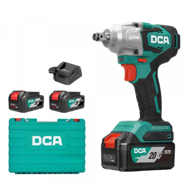 Máy siết buloong không chổi than dùng pin DCA ADPB02-18MEM
