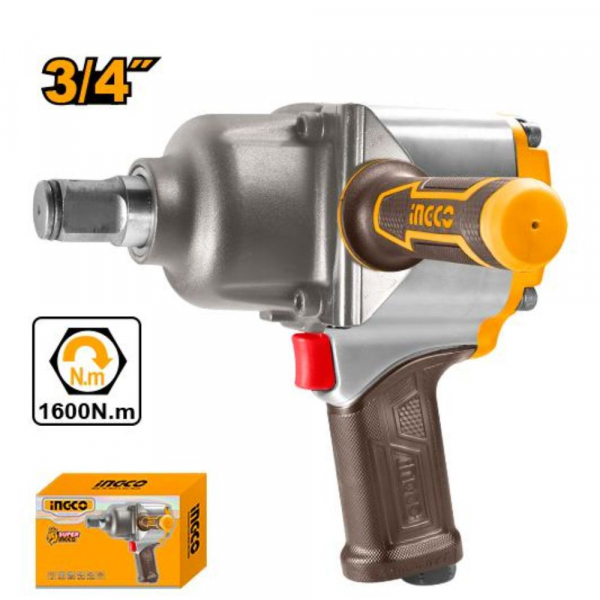 Súng vặn bu lông dùng khí nén 3/4" Ingco AIW341302