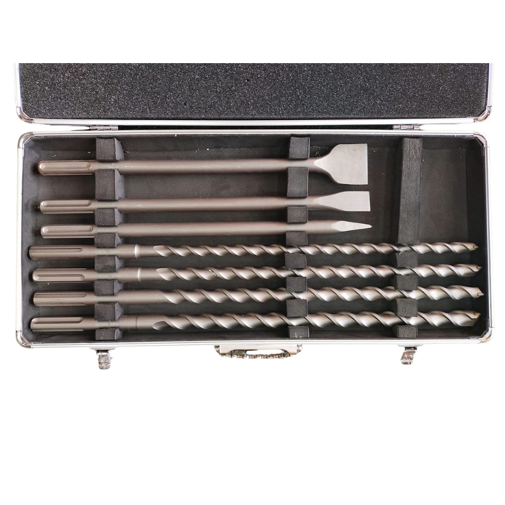 Bộ mũi khoan bê tông gài SDS Max và mũi đục Ingco AKD5075 2 AKD5075-3