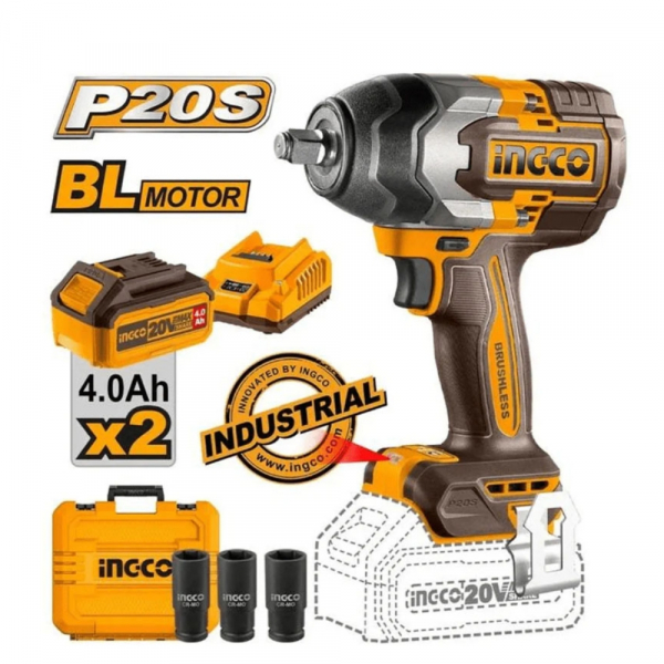 Máy vặn bu lông dùng pin 20V Ingco CIWLI2085