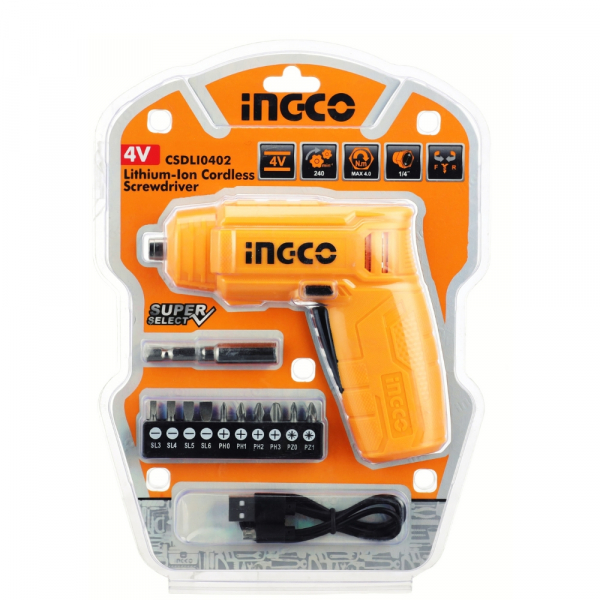 Máy Siết vít dùng pin Lithium Ingco CSDLI0402 (4V)