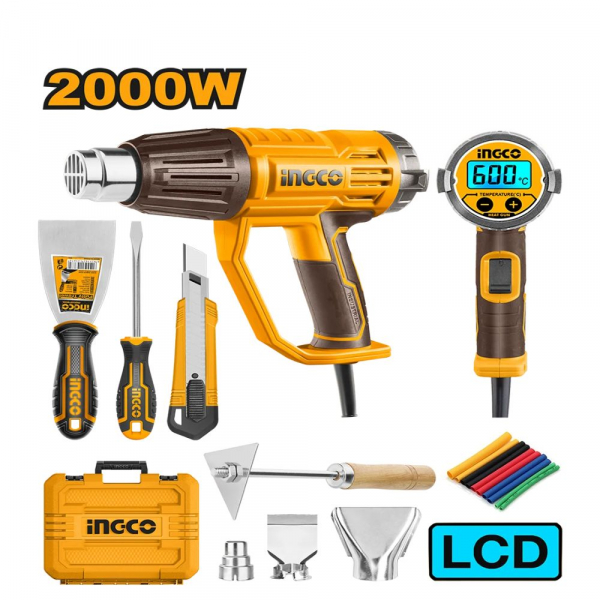 Máy thổi nhiệt 2000W màn hình LED Ingco HG2000581