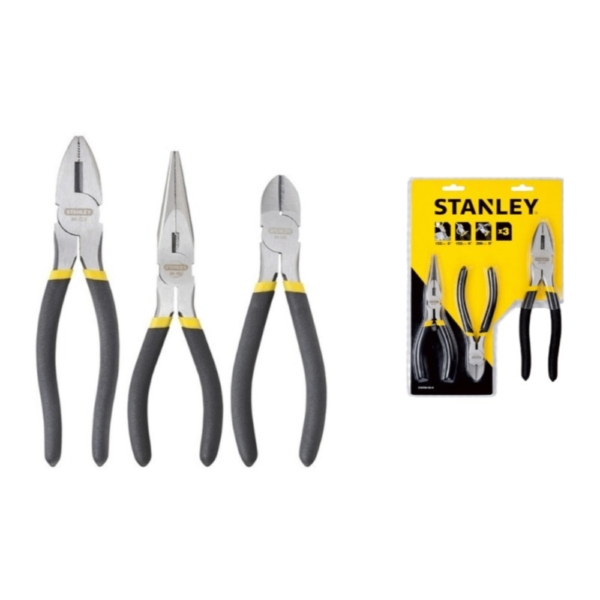 Bộ 3 Kềm cắt, Kềm điện, Kềm nhọn Stanley STHT90162-8