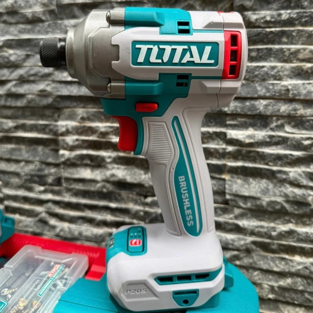 Bộ combo máy khoan TDLI204531 & máy siết vít TIRLI2028 Total TCKLI20272 3 TCKLI20272-3