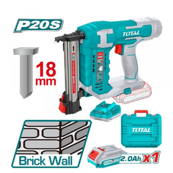 Máy bắn đinh bê tông không chổi than 20V Total TCSTLI3808