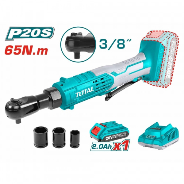 Máy siết bu lông góc dùng pin Lithium 20V Total TDRLI206015