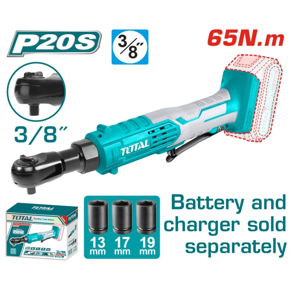 Máy siết bu lông góc dùng pin 20V 65Nm Total TDRLI2060151 (chưa pin & sạc) 1 Máy siết bu lông góc dùng pin 20V 65Nm Total TDRLI2060151 (chưa pin & sạc)