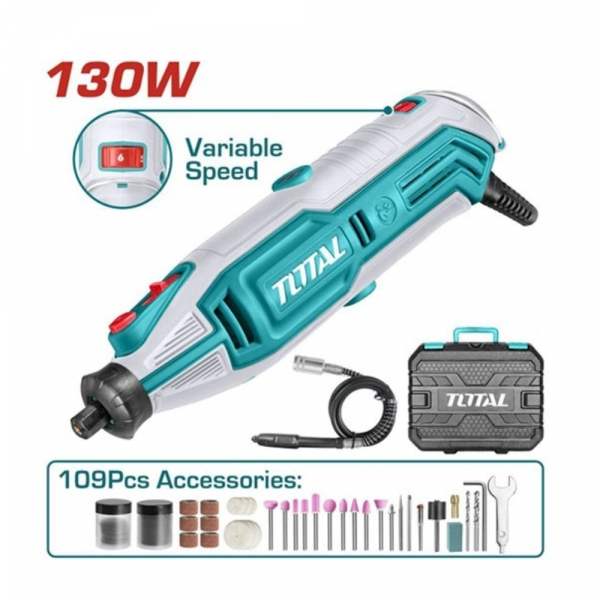 Máy mài khuôn mini 3.2mm 130W Total TG513326