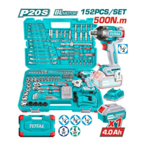 Bộ 152 món máy siết buloong TIWLI2050 20V Total THKTHP31522