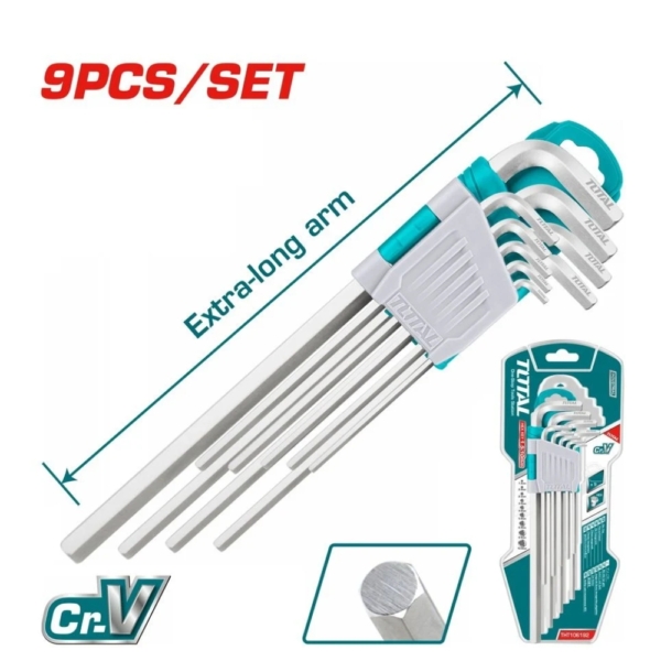 Bộ 9 chìa lục giác Total THT106192