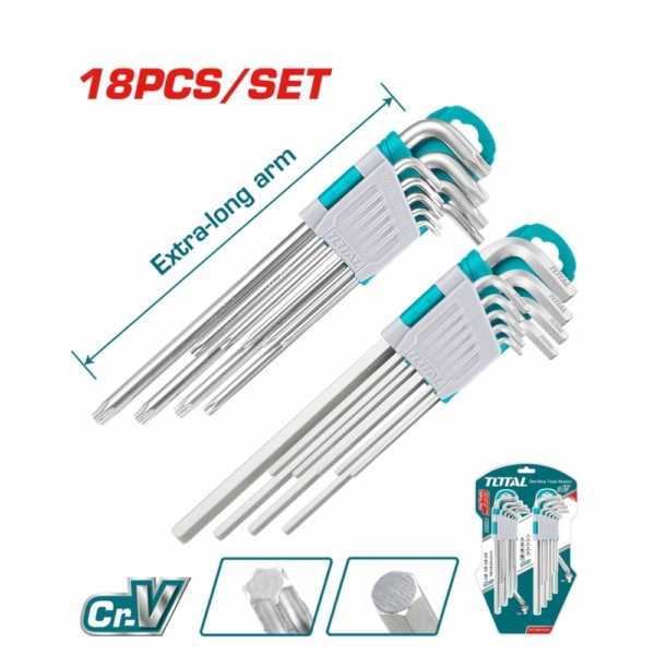 Bộ chìa lục giác và lục giác bông Total THT106KT0181