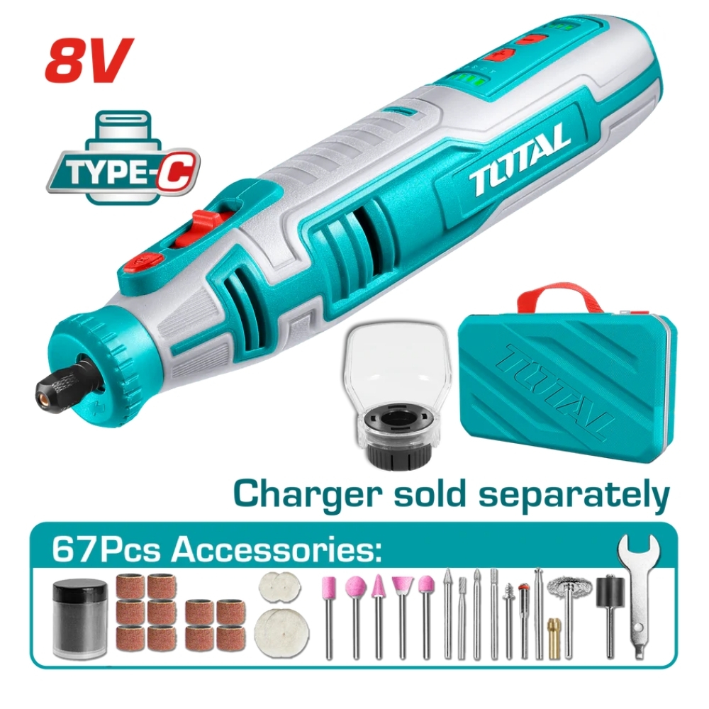 Máy mài khuôn dùng pin 8V Total TMGLI0801 1 Máy mài khuôn dùng pin 8V Total TMGLI0801