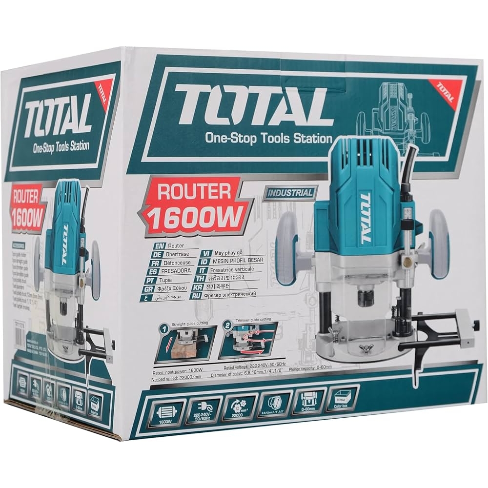 Máy phay gỗ Total TR111216 1600W 4 TR111216-4
