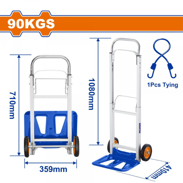 Xe đẩy tay có thể gập lại 90kg Wadfow WWB9A09