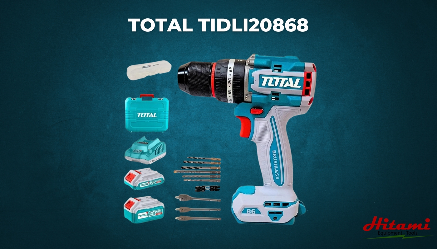 Máy khoan búa pin không chổi than Total TIDLI20868