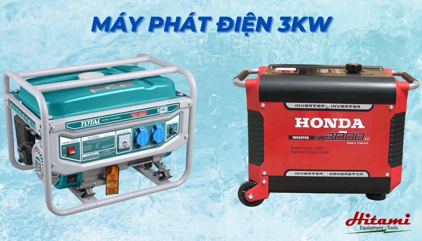 Máy phát điện 3kW có chạy được điều hòa không