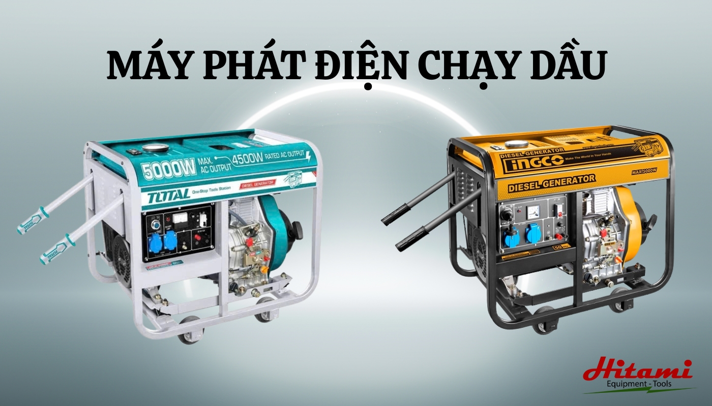 Máy phát điện chạy dầu phổ biến hiện nay