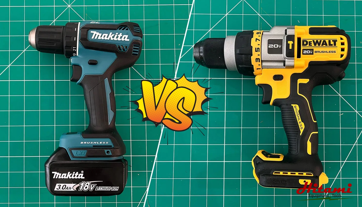 So sánh máy khoan Makita và Dewalt