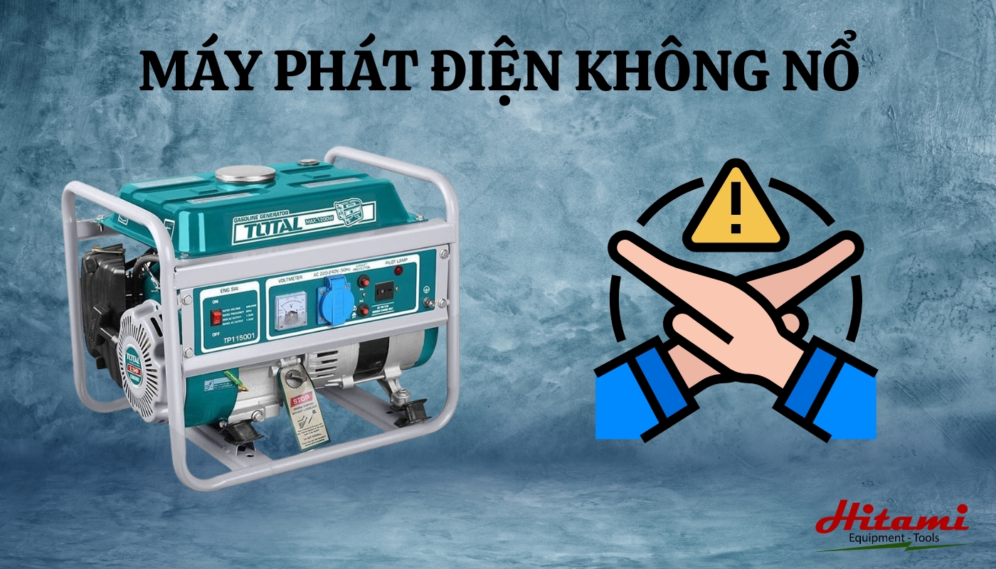 Sửa chữa máy phát điện không nổ