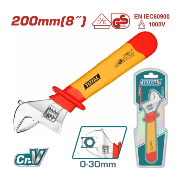 Mỏ lết cách điện 200mm Total THIADW081