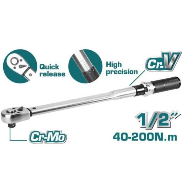 Cần siết lực 1/2" Total THPTW200N2