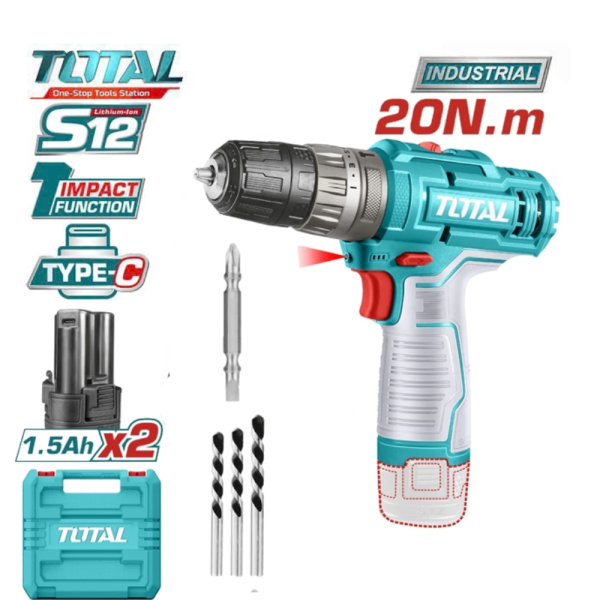 Máy khoan động lực pin 12V Total TIDLI12328