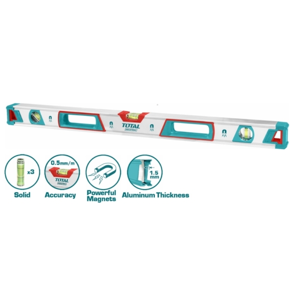 Thước thủy 1500mm có nam châm Total TMT21505M