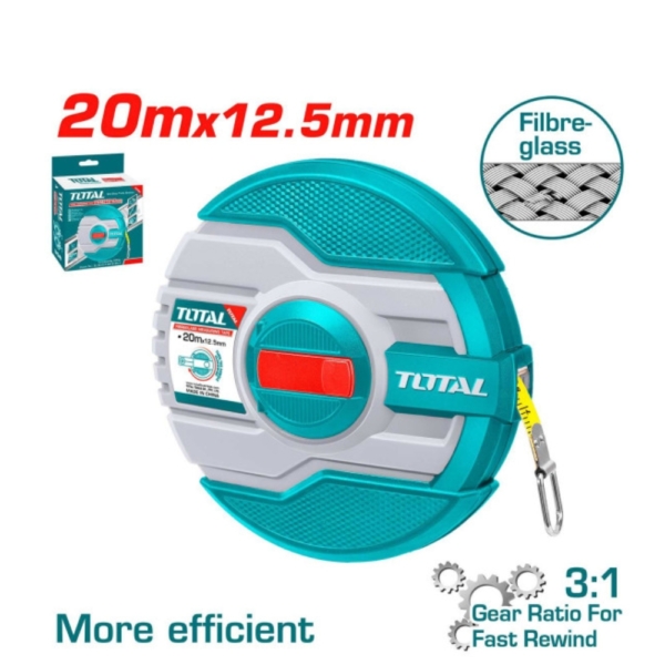 Thước dây 20m sợi thủy tinh Total TMTF13206