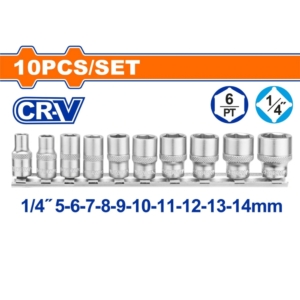 Bộ 10 đầu tuýp 1/4" Wadfow WST4410