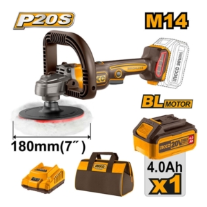 Máy đánh bóng dùng pin 20V-180mm Ingco APLI20181