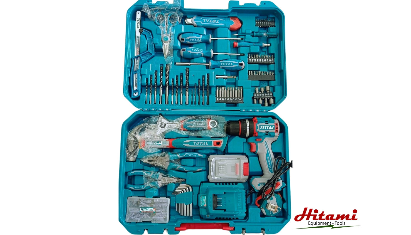 Ứng dụng sản phẩm bộ máy khoan búa pin không chổi than Total THKTHP11652