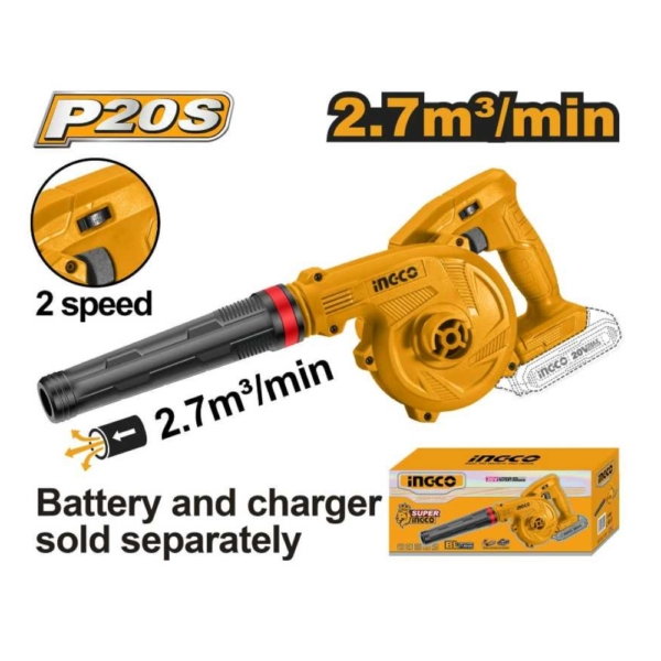 Máy thổi bụi dùng pin 20V Ingco CABLI20018 (không kèm pin & sạc)