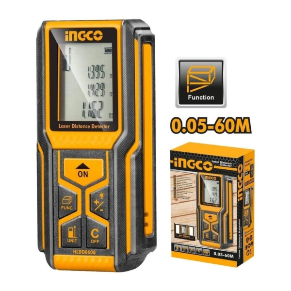 Máy đo khoảng cách bằng tia laser 60m Ingco HLDD0608