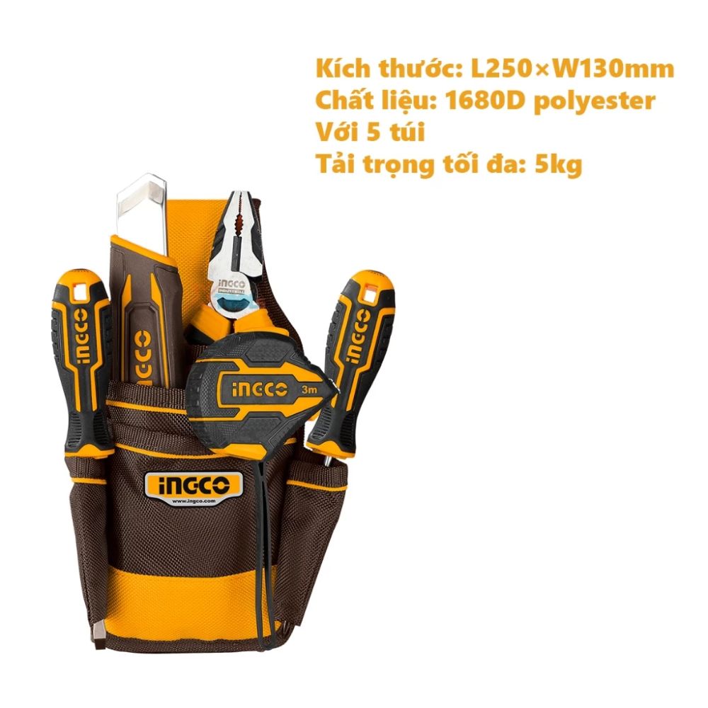 Túi đựng công cụ 250x130mm Ingco HTBP040128 2 HTBP040128-2
