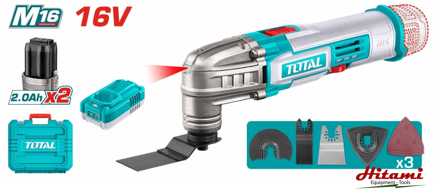 Máy cắt gọc đa năng pin 16V Total TMLI16222 4 Giới thiệu máy cắt gọc đa năng pin 16V Total TMLI16222
