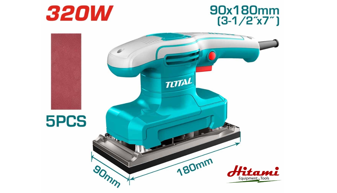 Máy chà nhám chữ nhật 320W Total TF1301836 4 Giới thiệu máy chà nhám chữ nhật 320W Total TF1301836