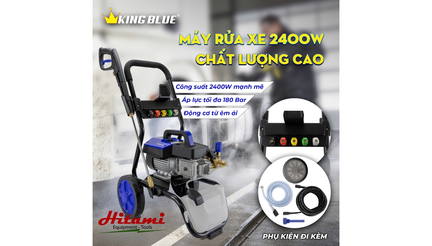 Giới thiệu máy Rửa Xe King Blue 2400W KBC-I2400