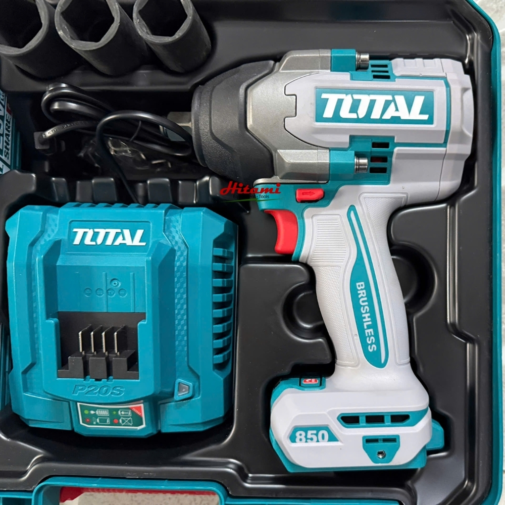 Máy siết bu lông dùng pin 20V - 850Nm Total TIWLI2085 (2 pin & sạc) 7 May-siet-bu-long-dung-pin-20V-–-850Nm-Total-TIWLI2085-2-pin-sac-3