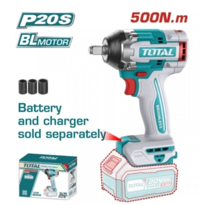 Máy siết bu lông pin 20V 500N.m không chổi than Total TIWLI20501
