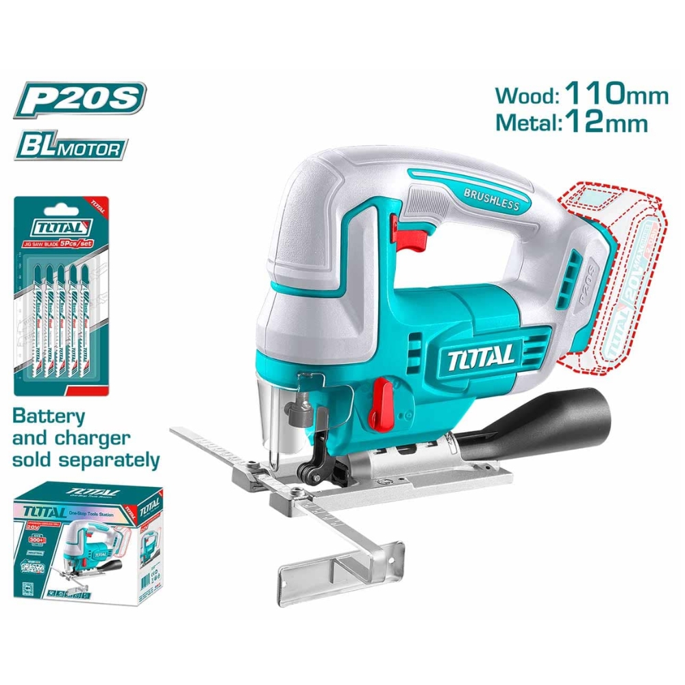 Máy cưa lọng dùng pin không chổi than Total TJSLI1008 (Không kèm pin & sạc) 1 Máy cưa lọng dùng pin không chổi than Total TJSLI1008