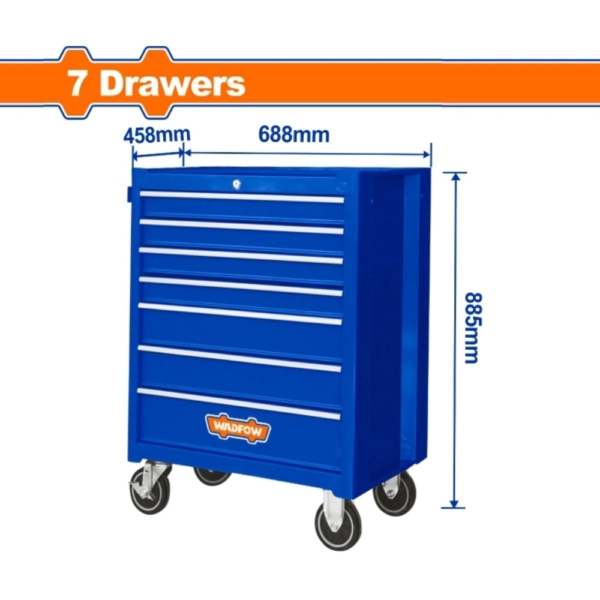 Tủ đựng dụng cụ 7 ngăn kéo 688x458x735mm Wadfow WCS2A07