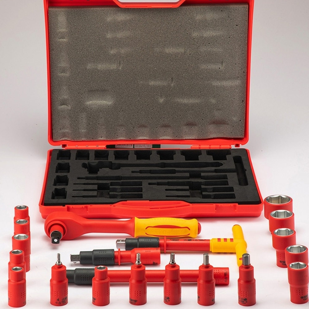 Bộ đầu tuýp cách điện 1000V 20 chi tiết Sata 09267 6 Hình ảnh thực tế của bộ đầu tuýp cách điện 1000V 20 chi tiết Sata 09267