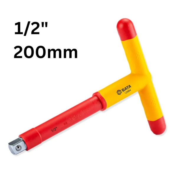 Cần siết tuýp chữ T cách điện 1000V Sata 12984 1/2" 200mm