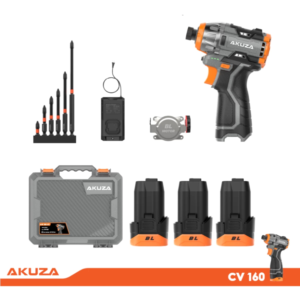 Máy vặn vít pin Akuza CV160 (kèm 3 pin 16.8V) 1 Máy vặn vít pin Akuza CV160 (kèm 3 pin 16.8V)