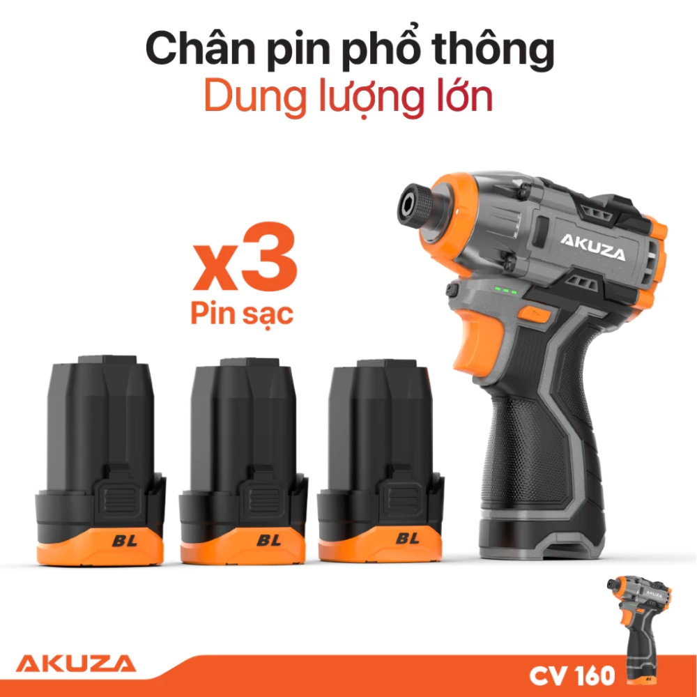Máy vặn vít pin Akuza CV160 (kèm 3 pin 16.8V) 2 akuza-cv160-2